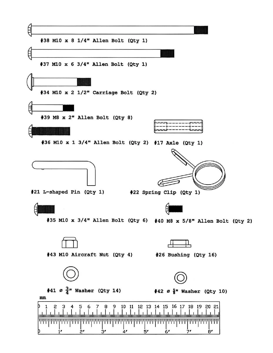 Multi-purpose bench hardware pack | Impex PWR 8 User Manual | Page 17 / 25