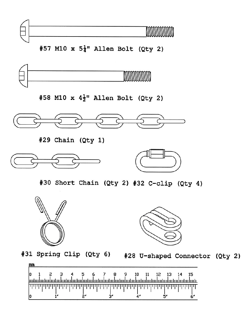 Squat/lat pull hardeware pack | Impex PWR 8 User Manual | Page 4 / 25