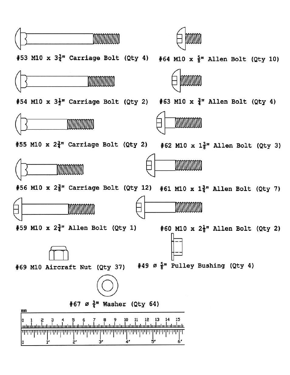 Squat/lat pull hardeware pack | Impex PWR 8 User Manual | Page 5 / 25