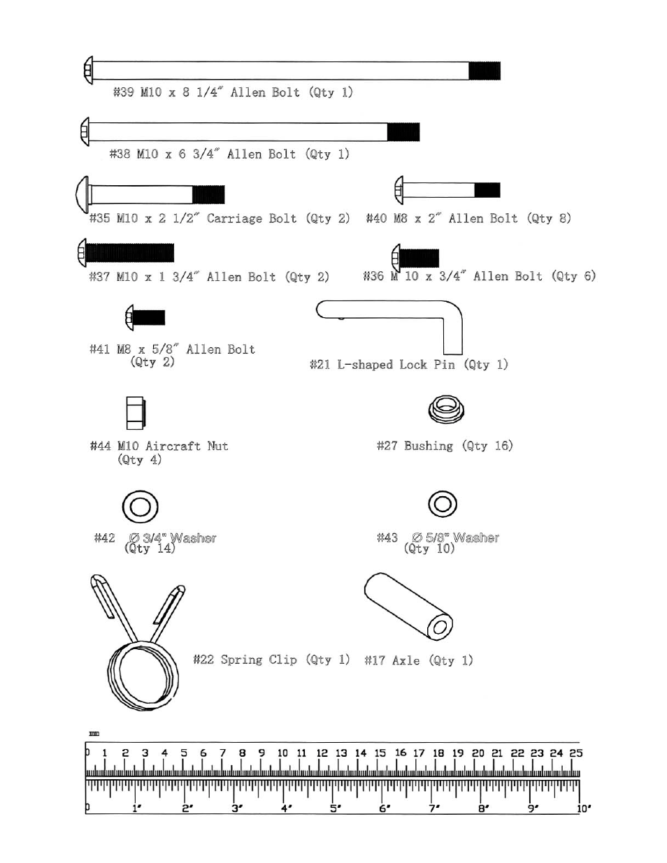 Multipurpose bench hardware pack | Impex SM 4000 User Manual | Page 20 / 28