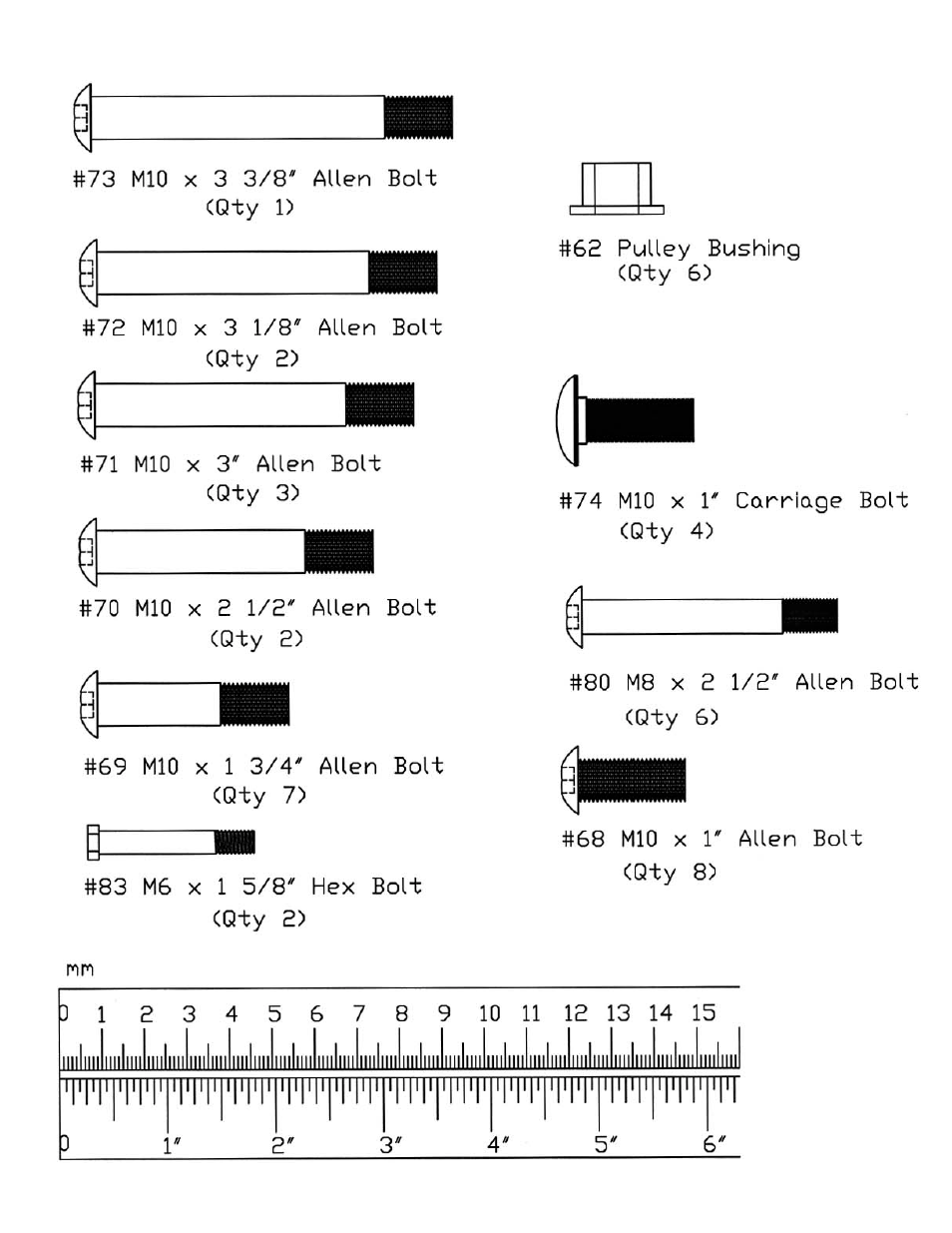 Smith machine hardeware pack | Impex SM 4000 User Manual | Page 4 / 28