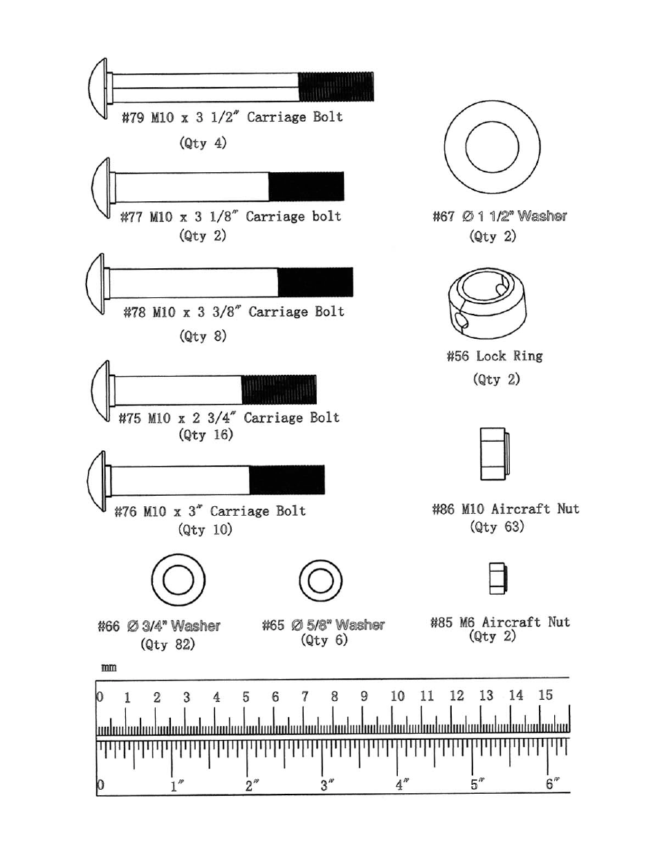 Smith machine hardeware pack | Impex SM 4000 User Manual | Page 5 / 28