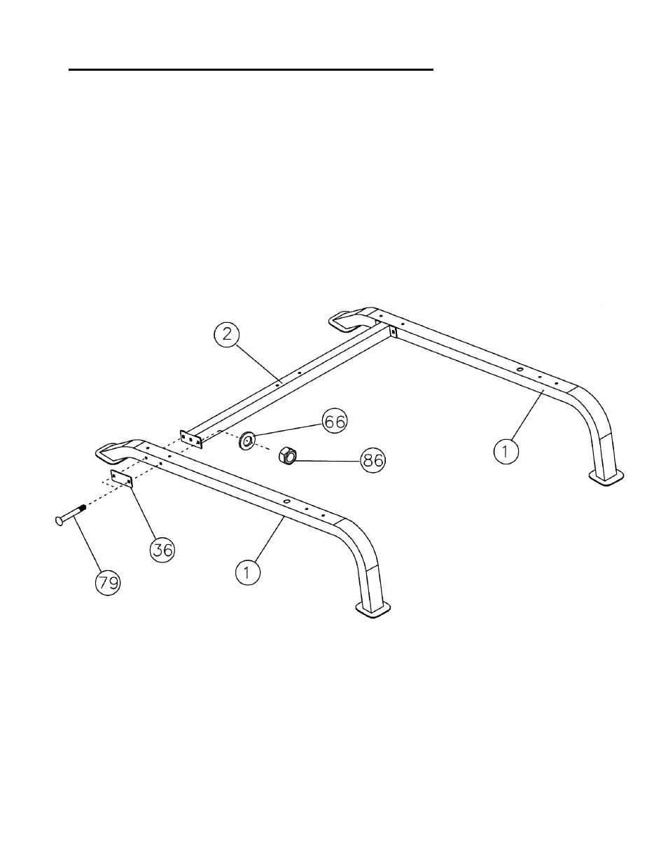 Smith machine assembly instruction, Diagram 1 | Impex SM 4000 User Manual | Page 6 / 28