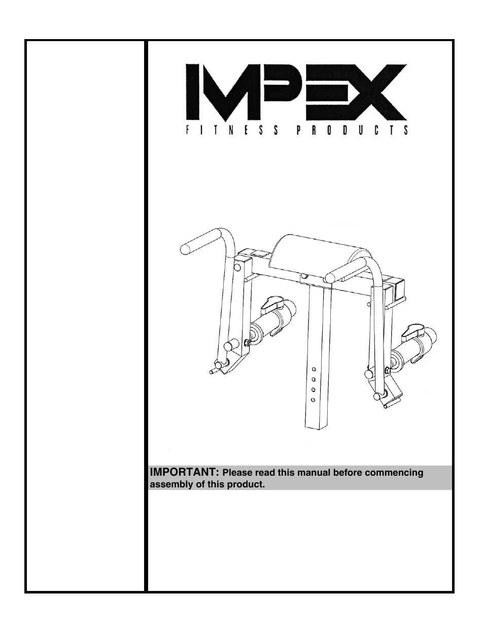 Impex PM-50 User Manual | 8 pages