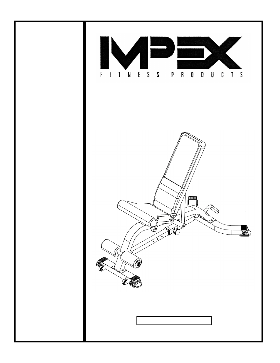 Impex MARCY MULTI PURPOSE BENCH MWB-682 User Manual | 12 pages