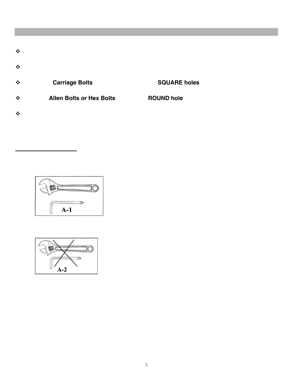 Important assembly information, Fasten nuts and bolts | Impex PM-30 User Manual | Page 4 / 7