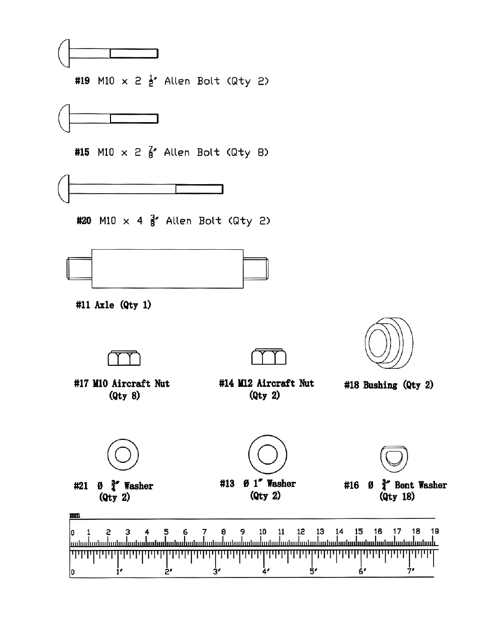 Hardware pack | Impex TT-220 User Manual | Page 6 / 11