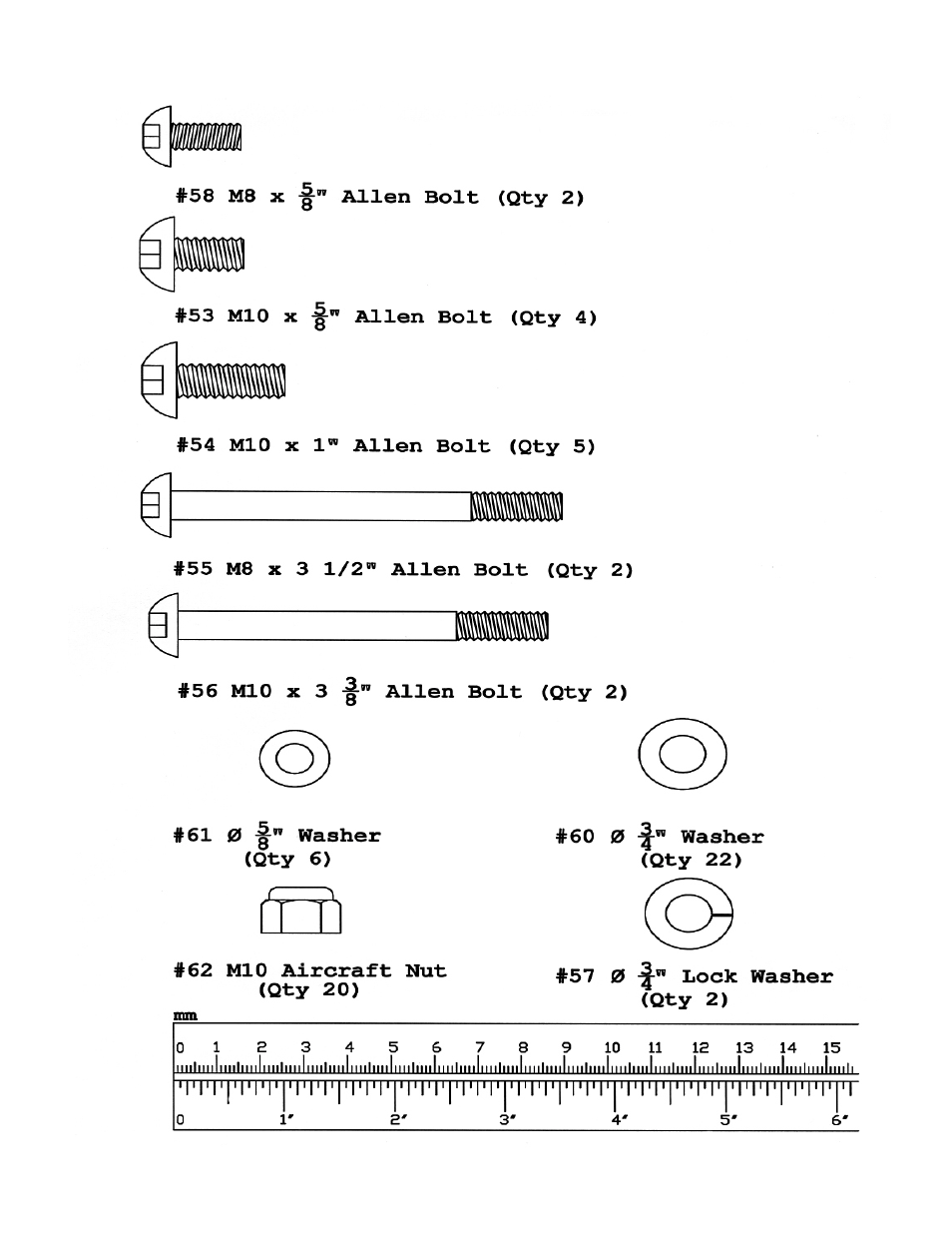 Hardware pack | Impex PM-3000 User Manual | Page 6 / 20