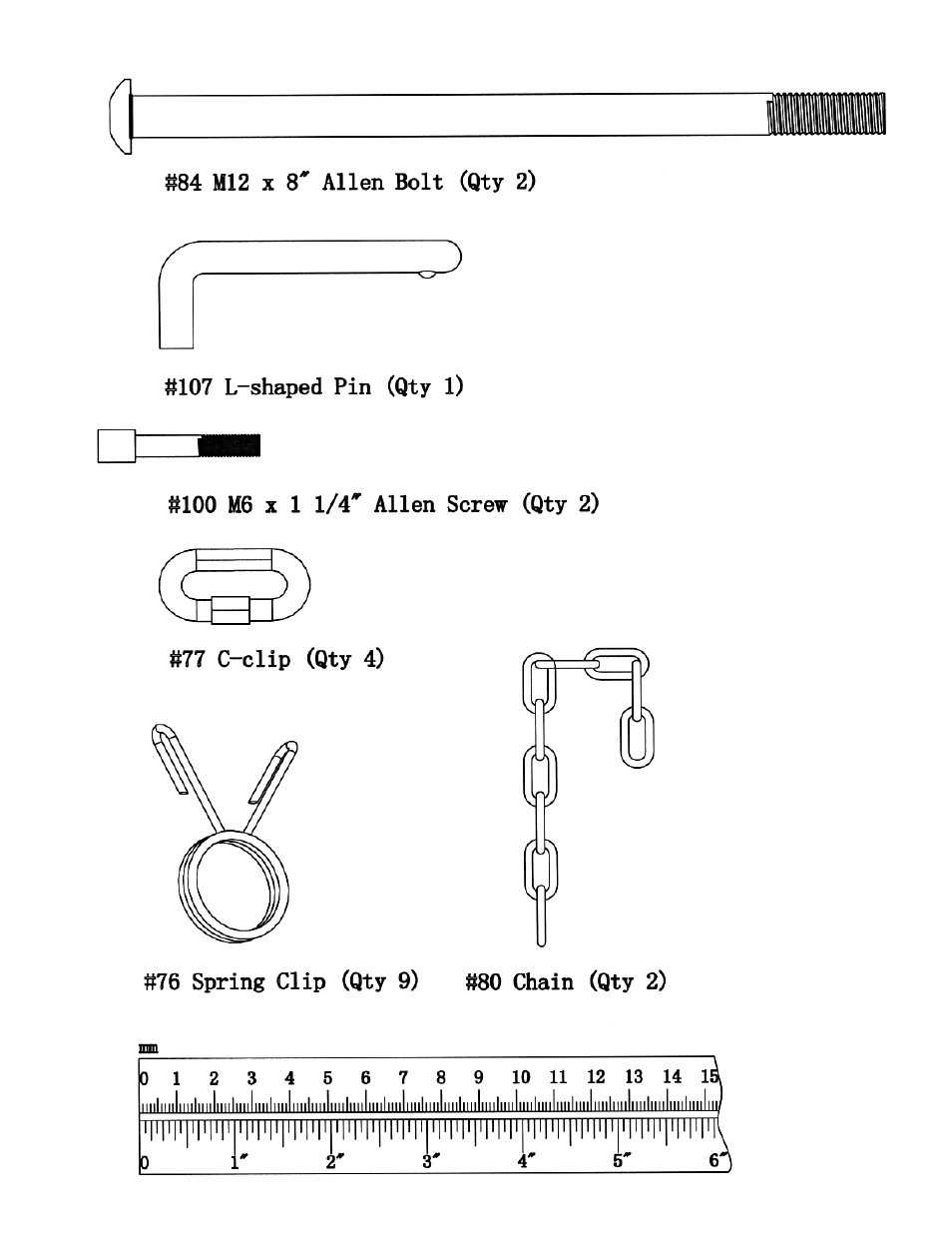 Hardeware pack | Impex MXM-5 User Manual | Page 7 / 27