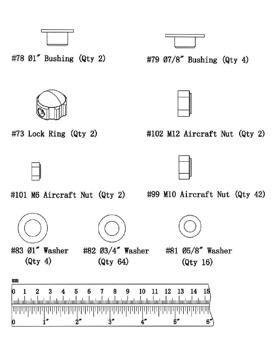 Hardeware pack | Impex MXM-5 User Manual | Page 8 / 27