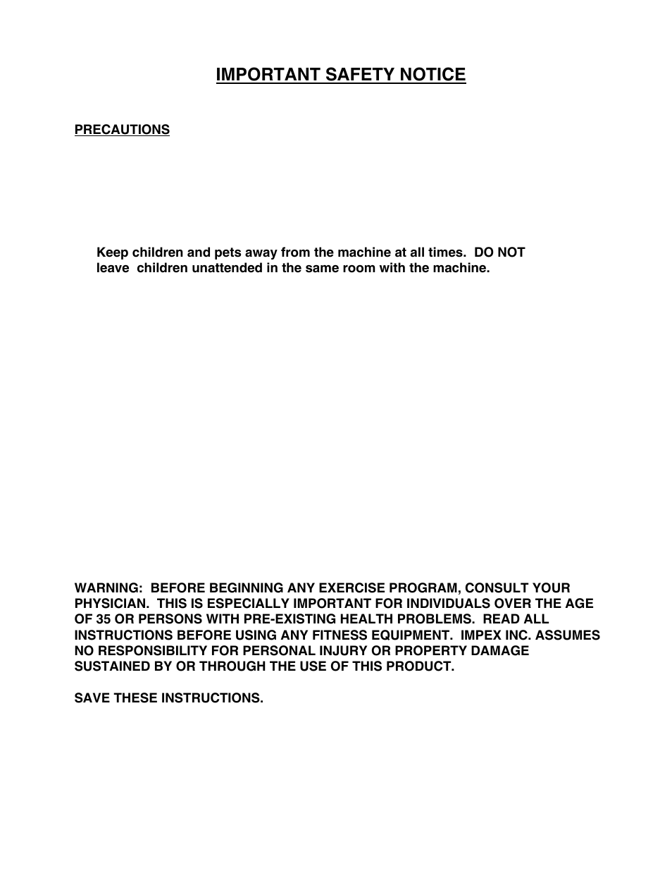 Important safety notice | Impex DBR-86 User Manual | Page 3 / 7