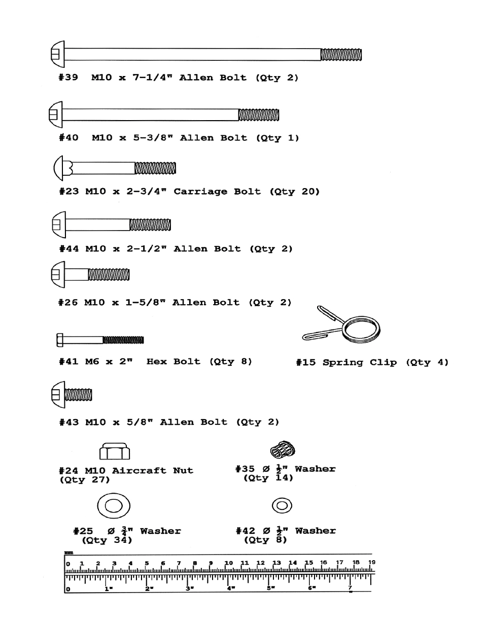Hardware pack | Impex SM-600 User Manual | Page 4 / 13
