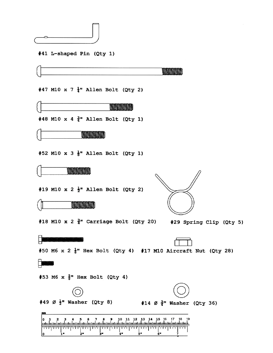 Hardware pack | Impex EVE-890 User Manual | Page 5 / 14