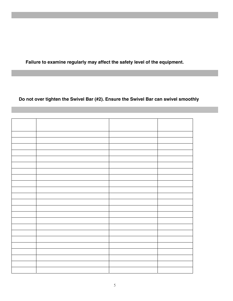 Care and maintenance, Weight capacity and dimension, Pm-40 parts list | Impex PM-40 User Manual | Page 6 / 8