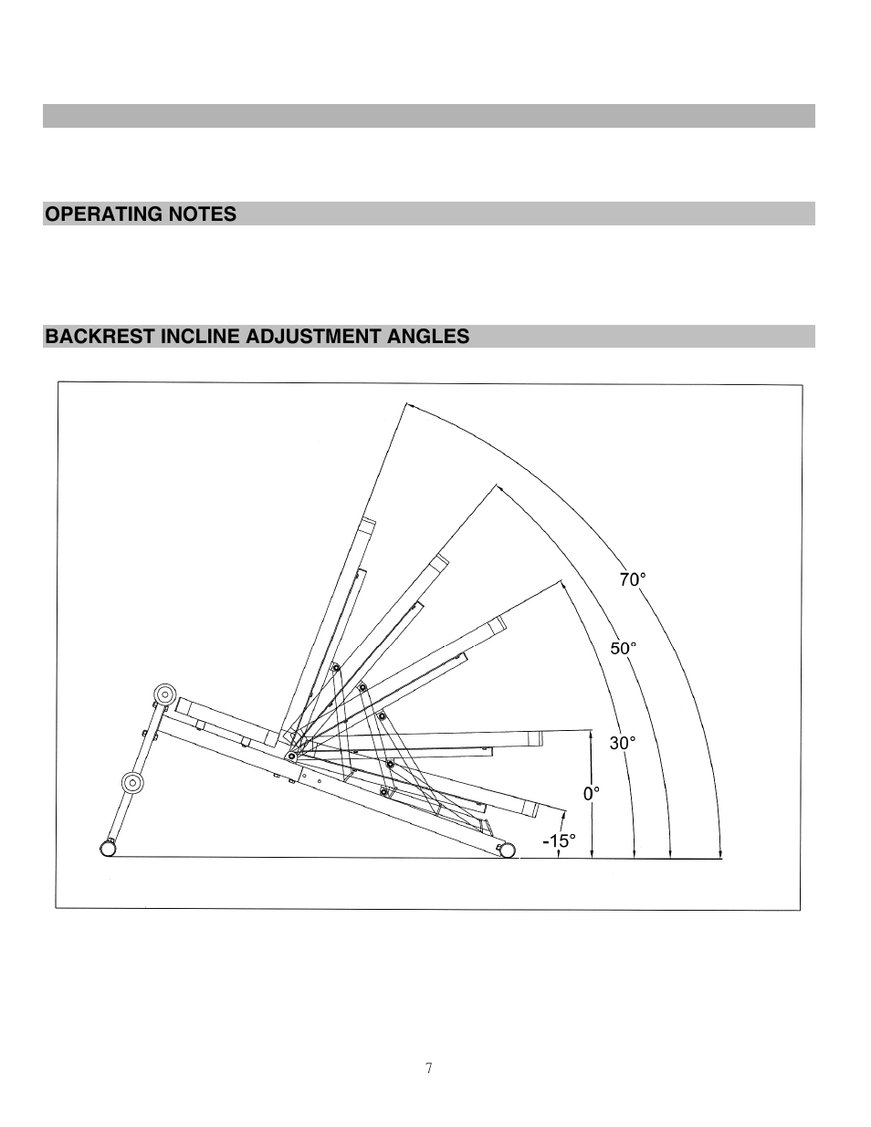 Weight capacity and dimension, Backrest incline adjustment angles | Impex MKB-211 User Manual | Page 8 / 11
