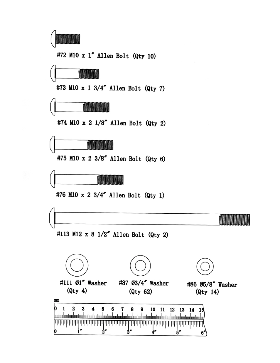 Hardeware pack | Impex MP-3105 User Manual | Page 5 / 27