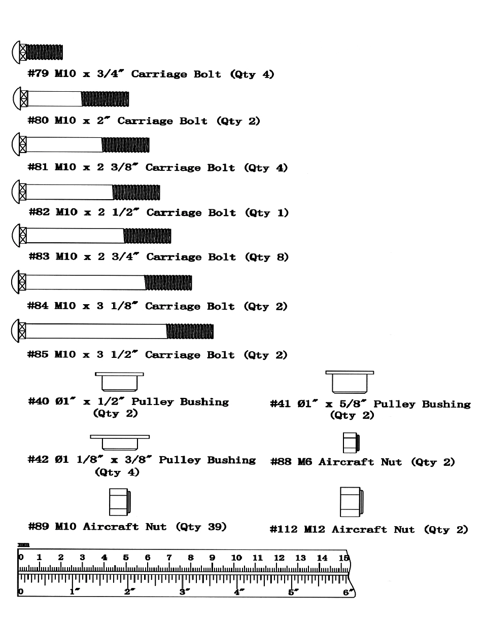 Hardeware pack | Impex MP-3105 User Manual | Page 6 / 27