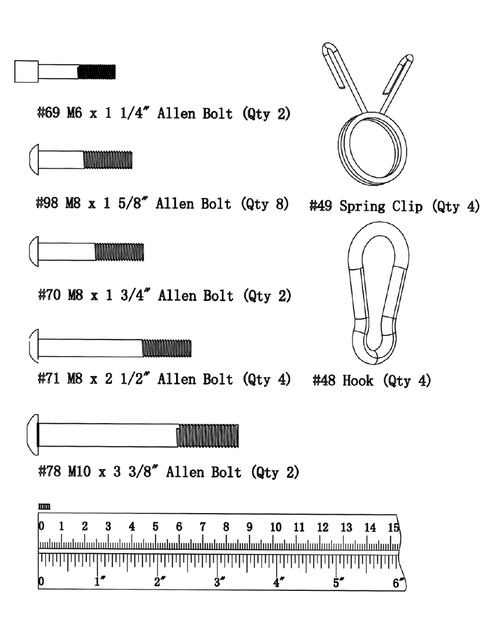 Hardeware pack | Impex MP-3105 User Manual | Page 7 / 27