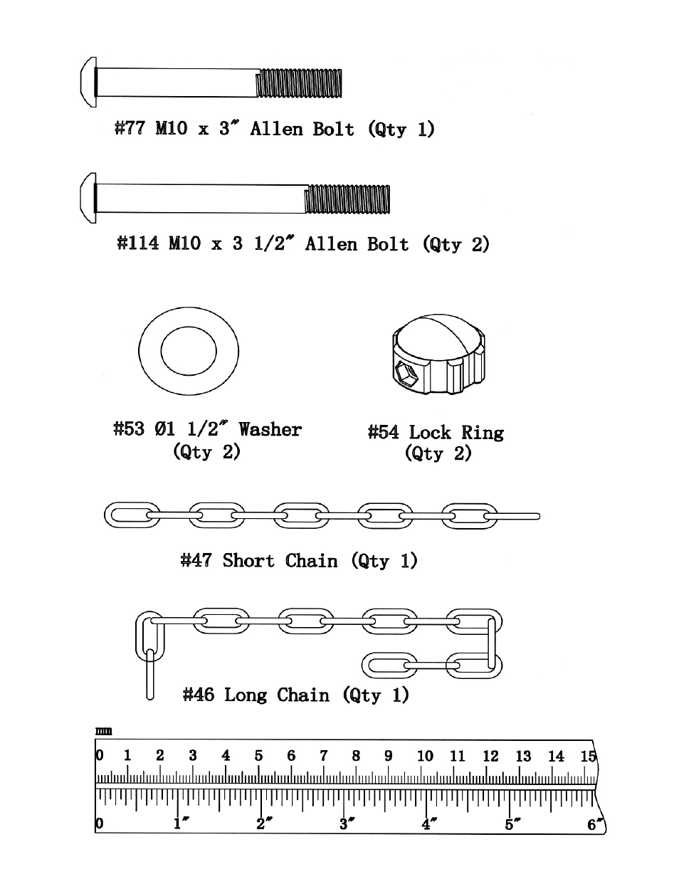Hardeware pack | Impex MP-3105 User Manual | Page 8 / 27