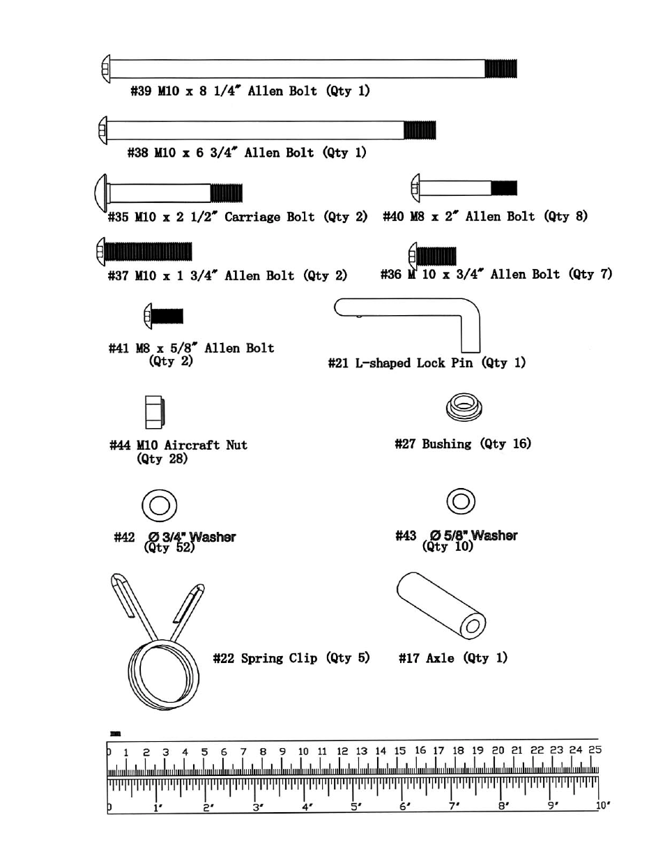 Hardware pack | Impex PWR 6 User Manual | Page 4 / 21