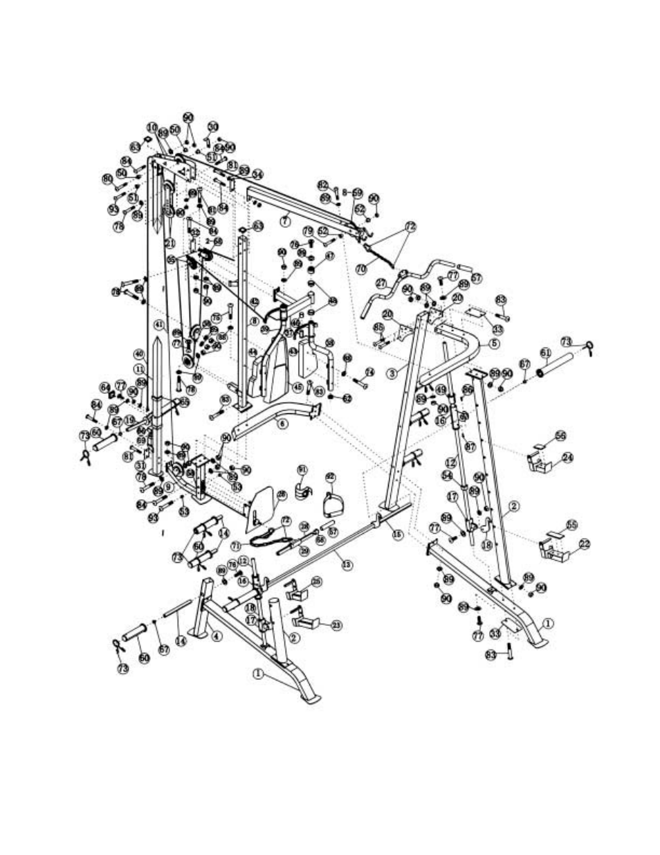 Smith cage exploded diagram | Impex SM-6001 User Manual | Page 20 / 30