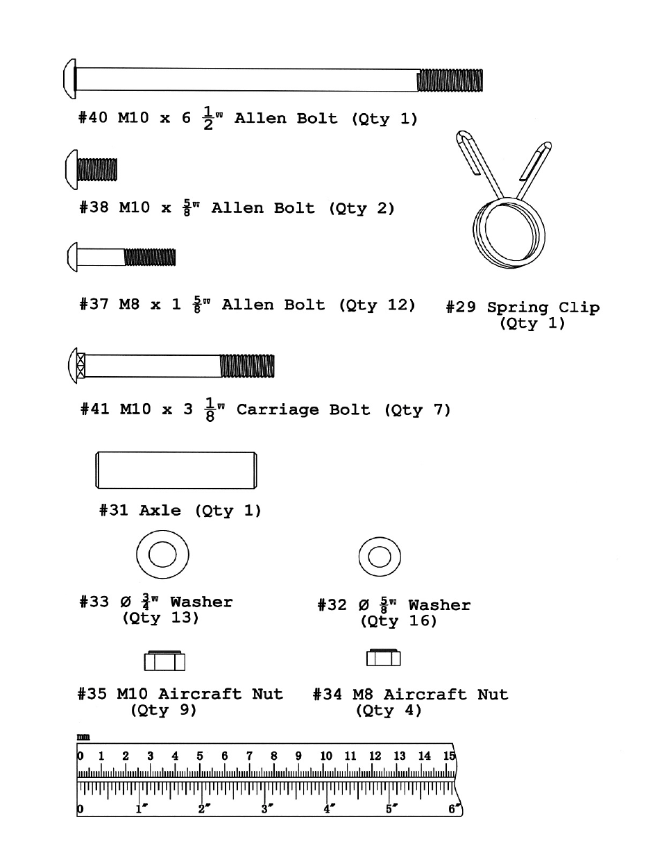 Multi-purpose bench hardware pack | Impex SM-6001 User Manual | Page 22 / 30