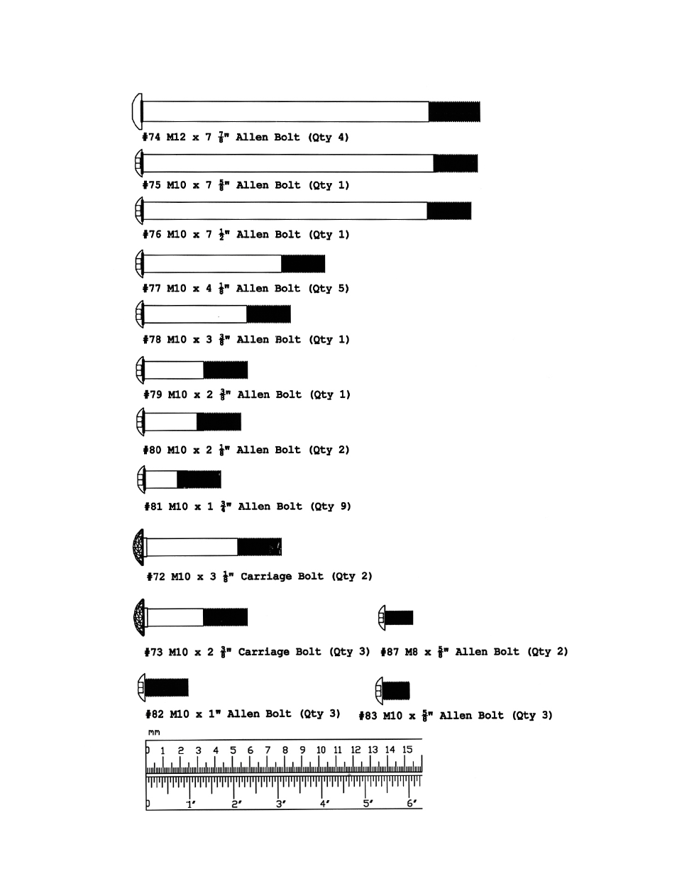 Hardware pack | Impex MWM-7300 User Manual | Page 5 / 26