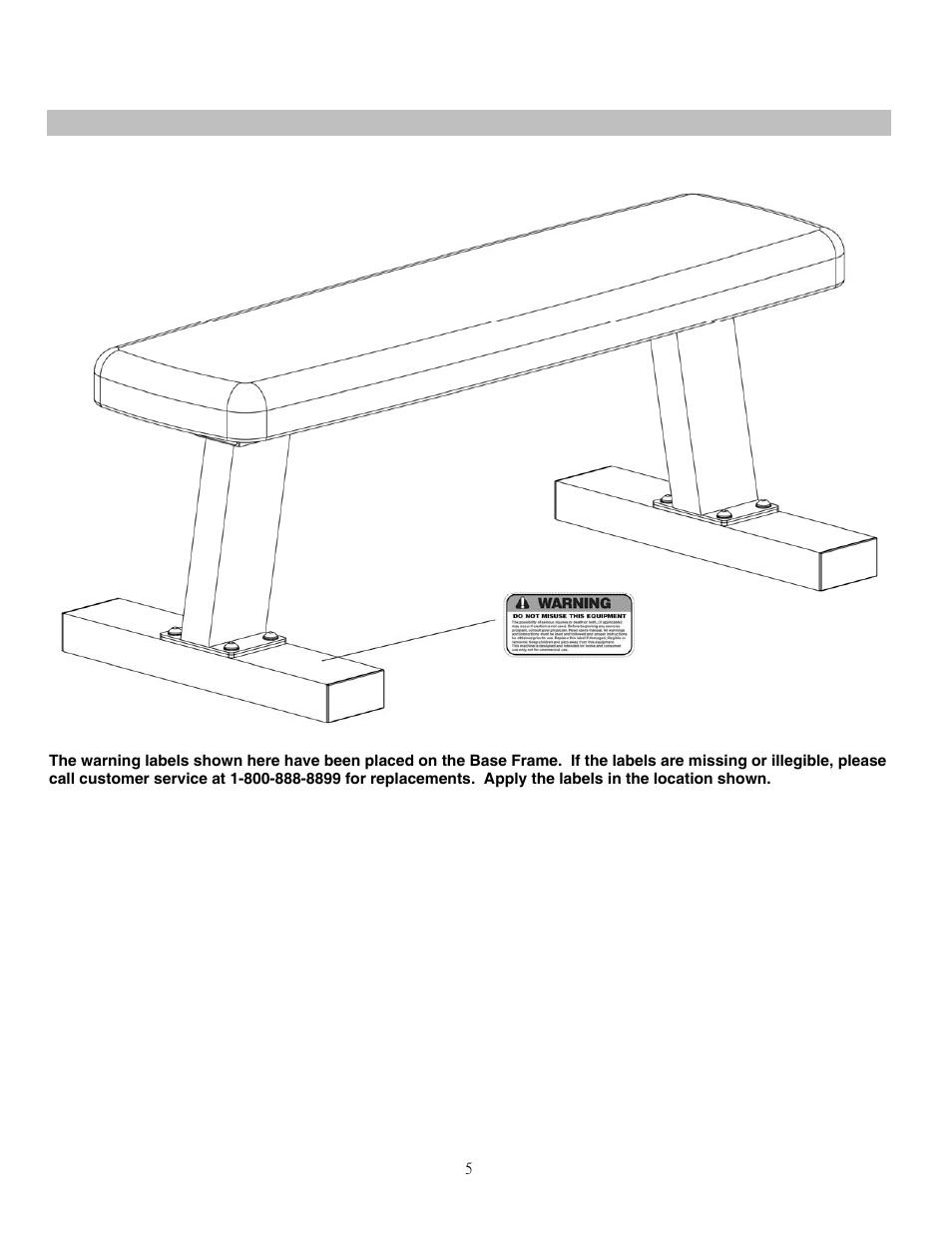 Warning label placement | Impex ADI-416 User Manual | Page 6 / 10