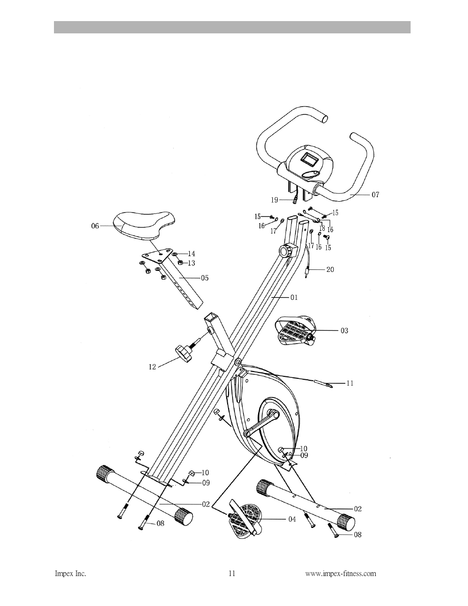 Exploded diagram | Impex NS-652 User Manual | Page 12 / 17