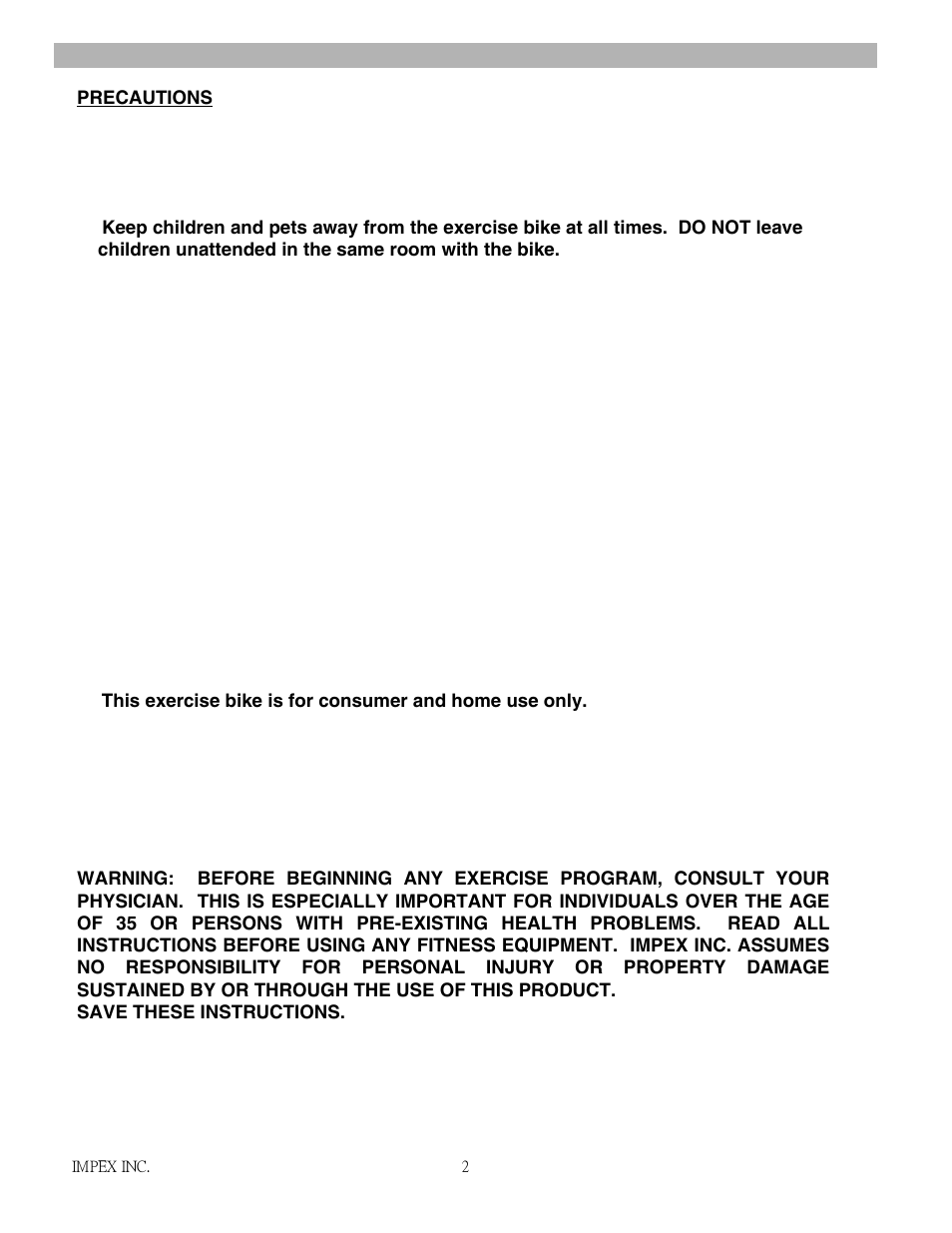 Impex H2502C User Manual | Page 3 / 15