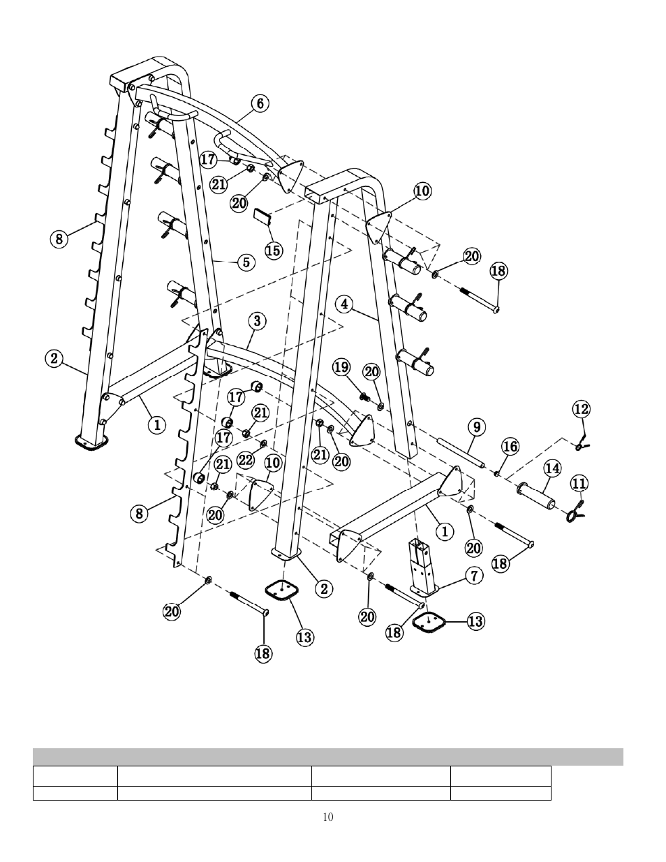 Adi-5100-i bench parts list | Impex ADI-5100-I User Manual | Page 11 / 15