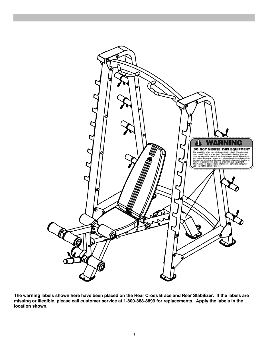 Warning label placement | Impex ADI-5100-I User Manual | Page 4 / 15