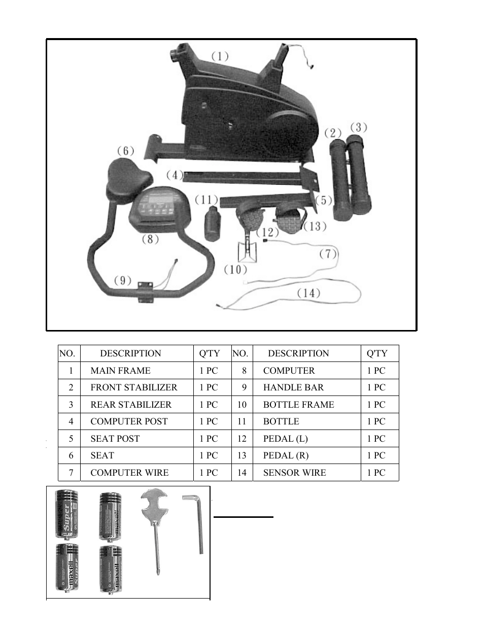 Parts drawing, Tools | Impex GB-3006AP User Manual | Page 4 / 18