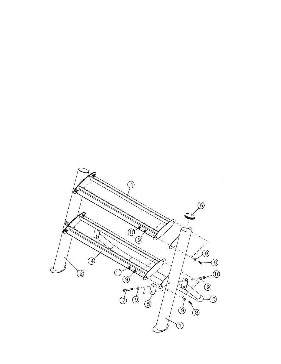 Assembly instruction, Exploded diagram | Impex DBR 234 User Manual | Page 6 / 8