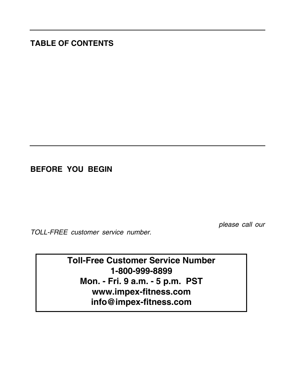 Before you begin, Important safety notice, Hardware pack | Assembly instructions, Parts list…………………………………………………………………………. 10, Ordering parts | Impex MWB 214 User Manual | Page 2 / 12