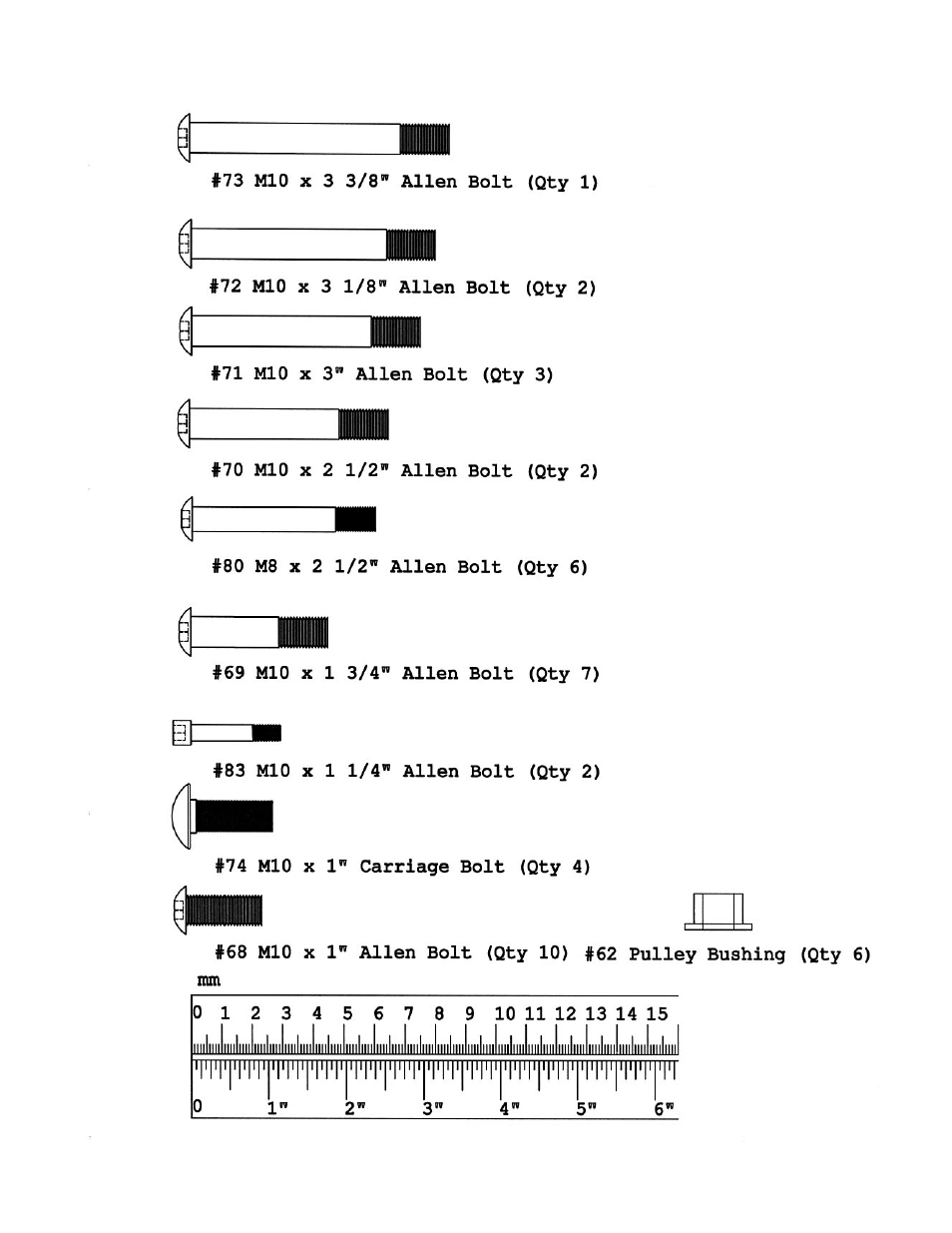 Smith machine hardeware pack | Impex TSA 5000 User Manual | Page 5 / 29