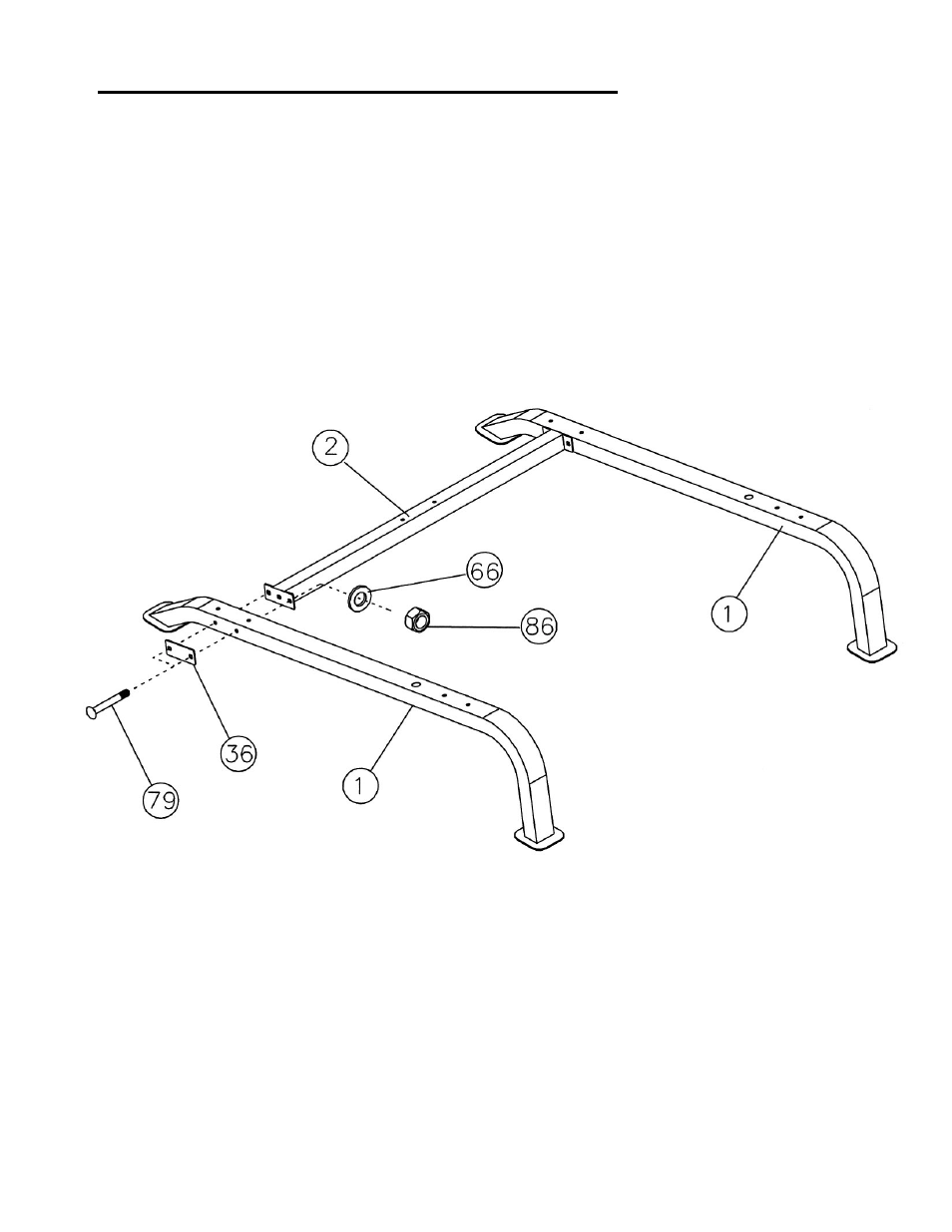 Smith machine assembly instruction, Diagram 1 | Impex TSA 5000 User Manual | Page 7 / 29