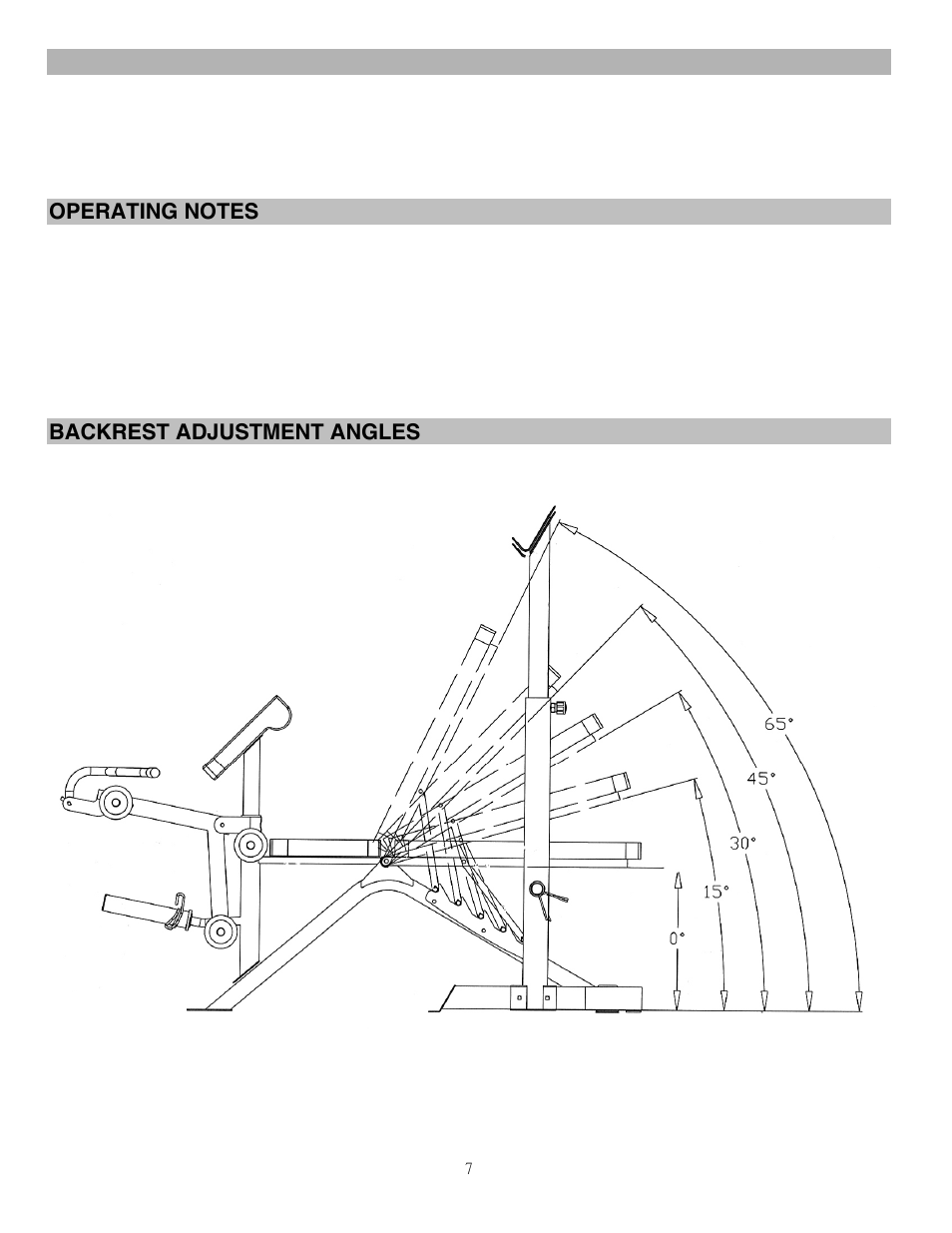 Weight capacity and dimension, Backrest adjustment angles | Impex MD-879 User Manual | Page 8 / 12