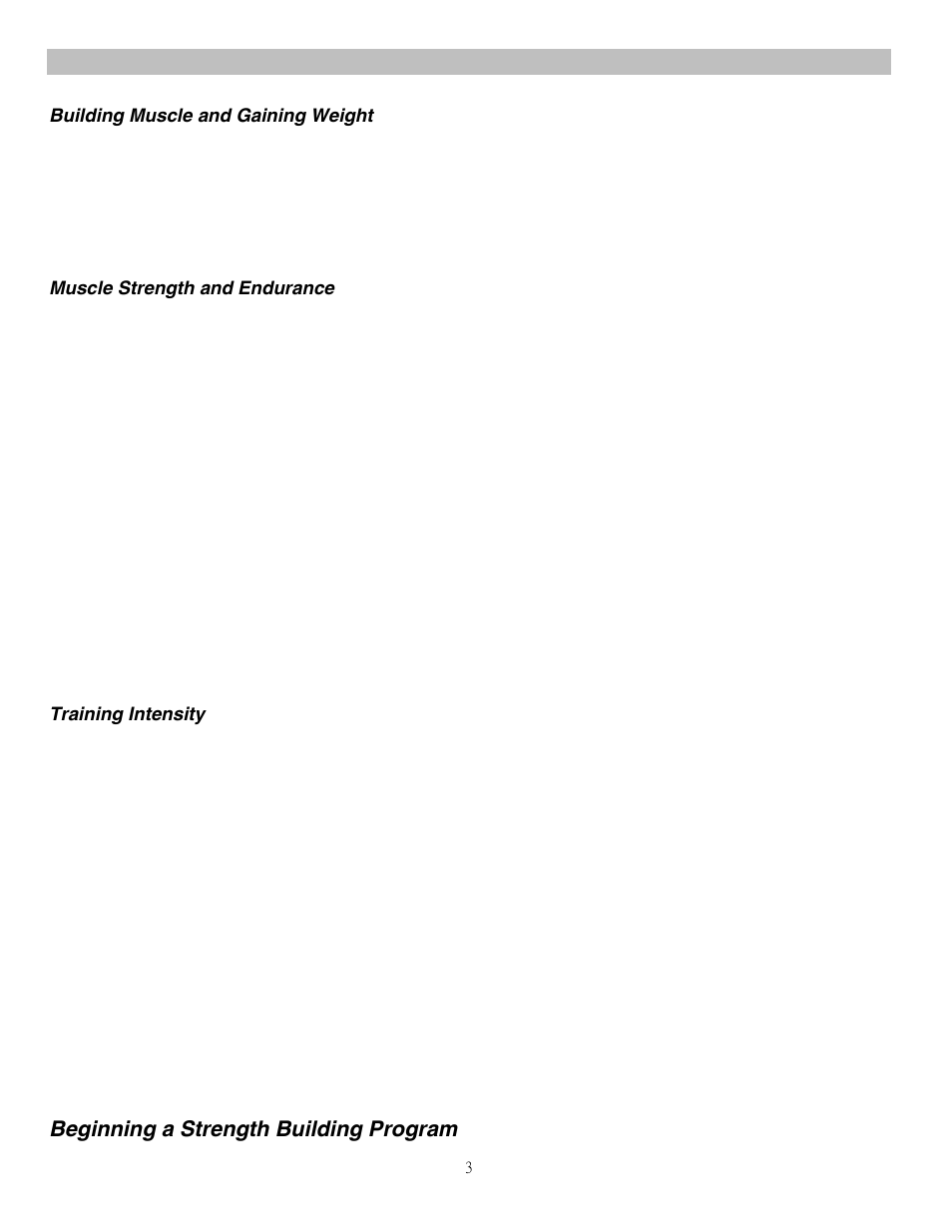 Execise guidelines | Impex MKB-2081 User Manual | Page 4 / 11
