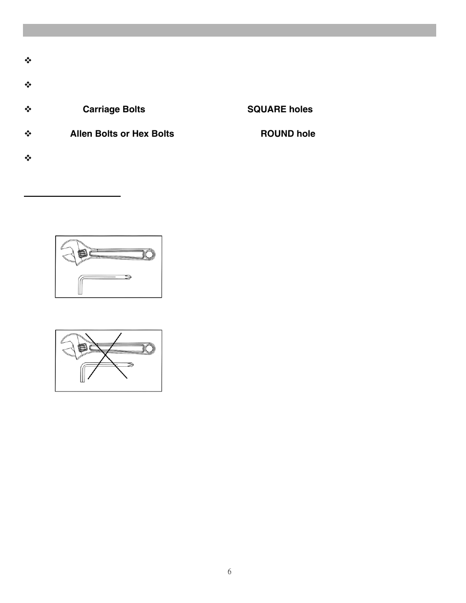 Important assembly information, Fasten nuts and bolts | Impex ADI-10242-I User Manual | Page 7 / 11
