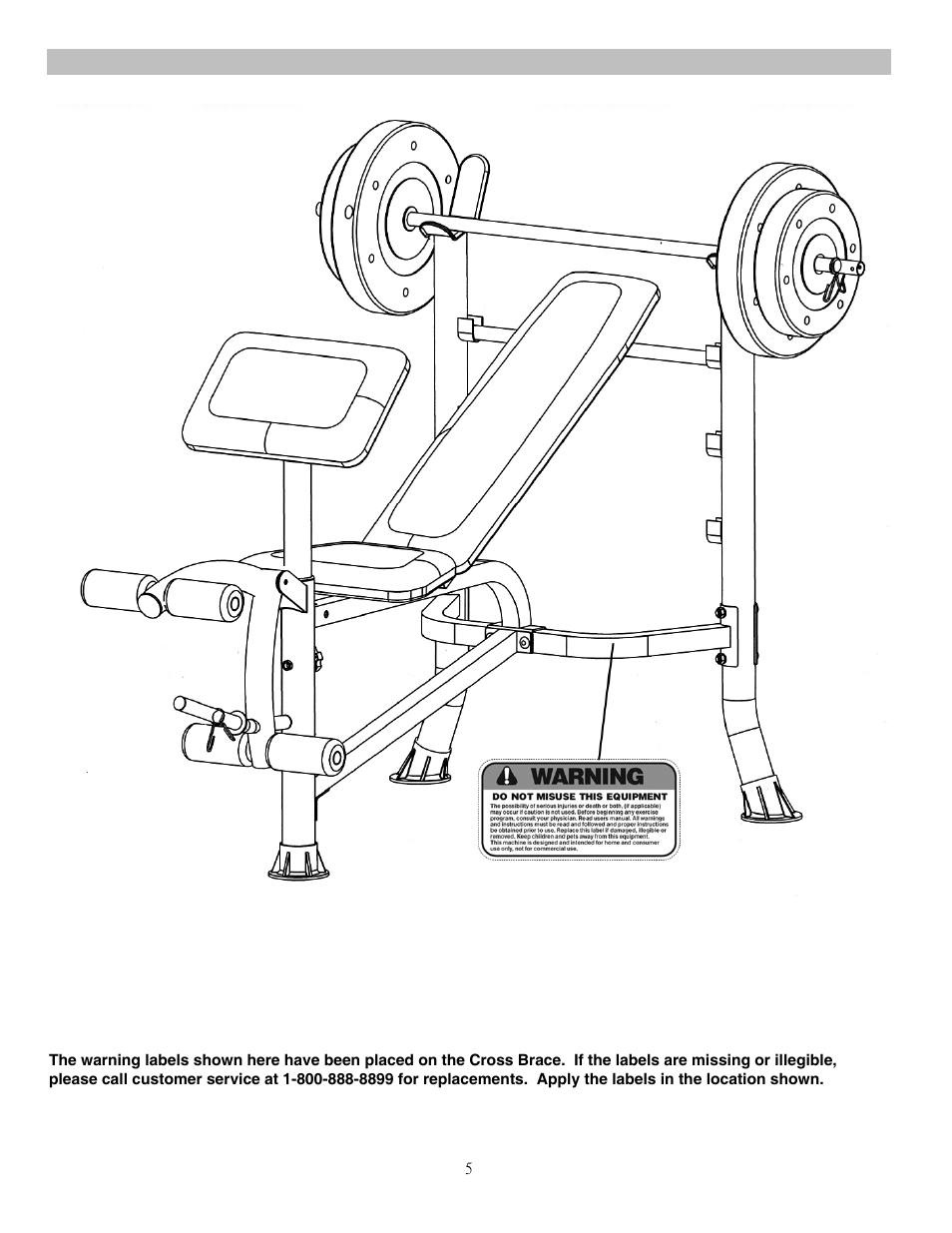 Warning label placement | Impex MWB-26780 User Manual | Page 6 / 11