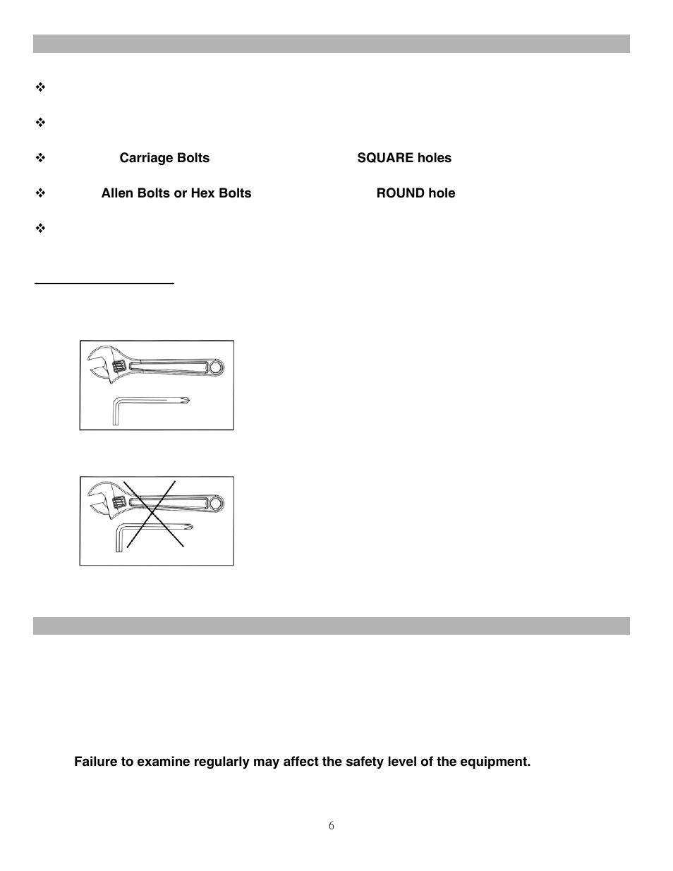 Important assembly information, Fasten nuts and bolts, Care and maintenance | Impex MWB-26780 User Manual | Page 7 / 11