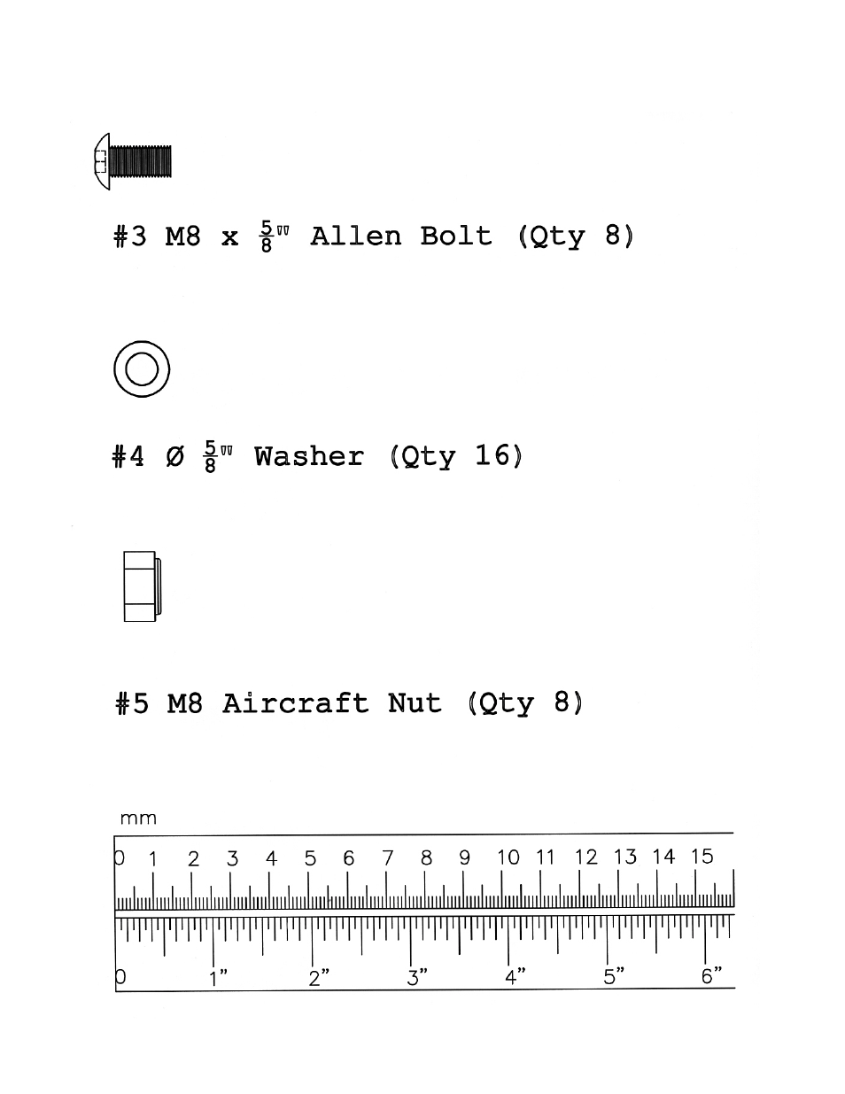 Hardware pack | Impex DBR-56 User Manual | Page 5 / 8