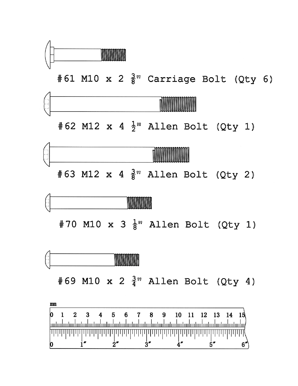 Hardware pack | Impex MSS-1600 User Manual | Page 5 / 25