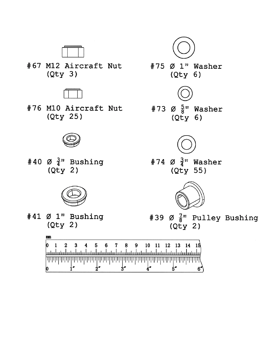 Hardware pack | Impex MSS-1600 User Manual | Page 7 / 25