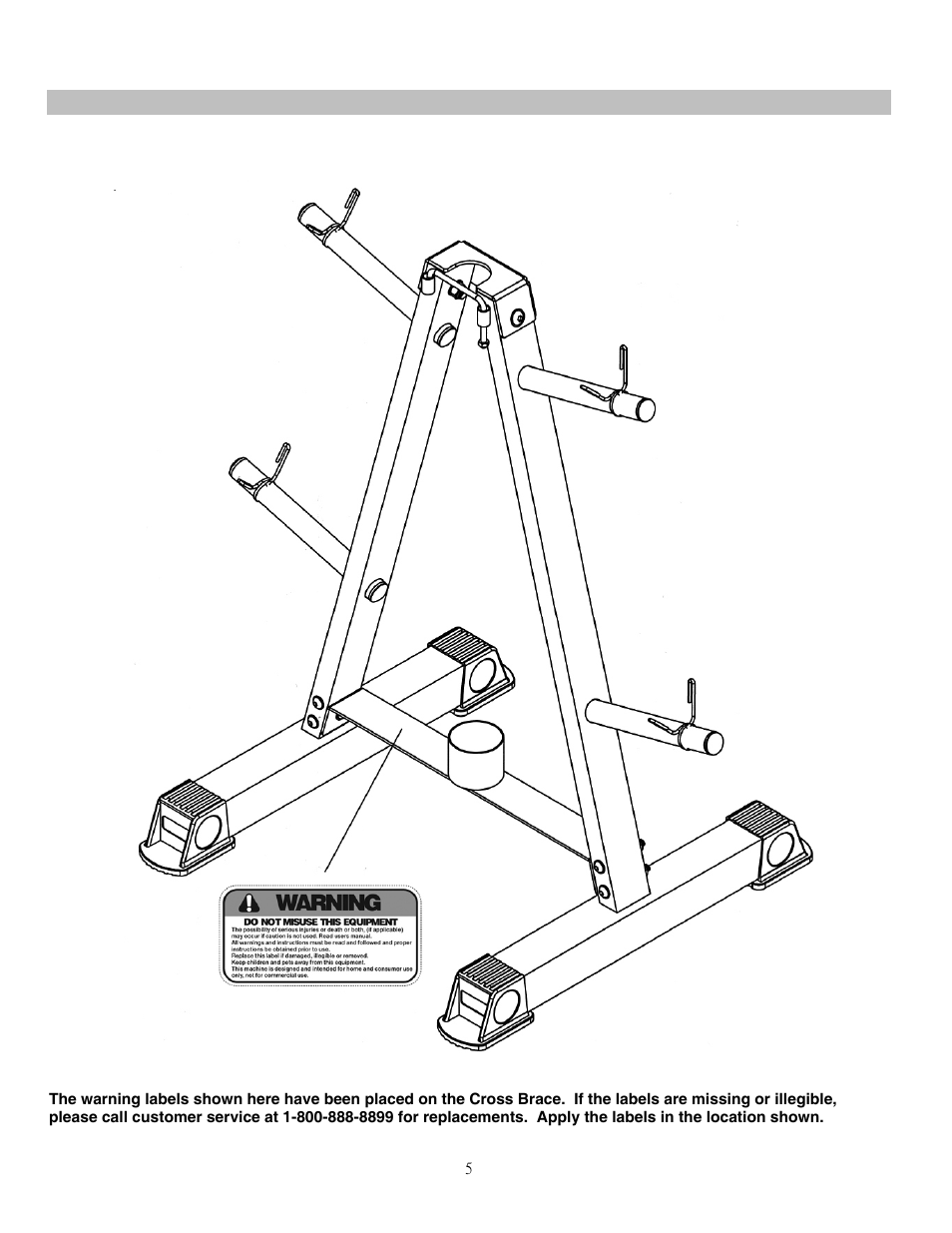 Warning label placement | Impex SAG-44.0 User Manual | Page 6 / 10