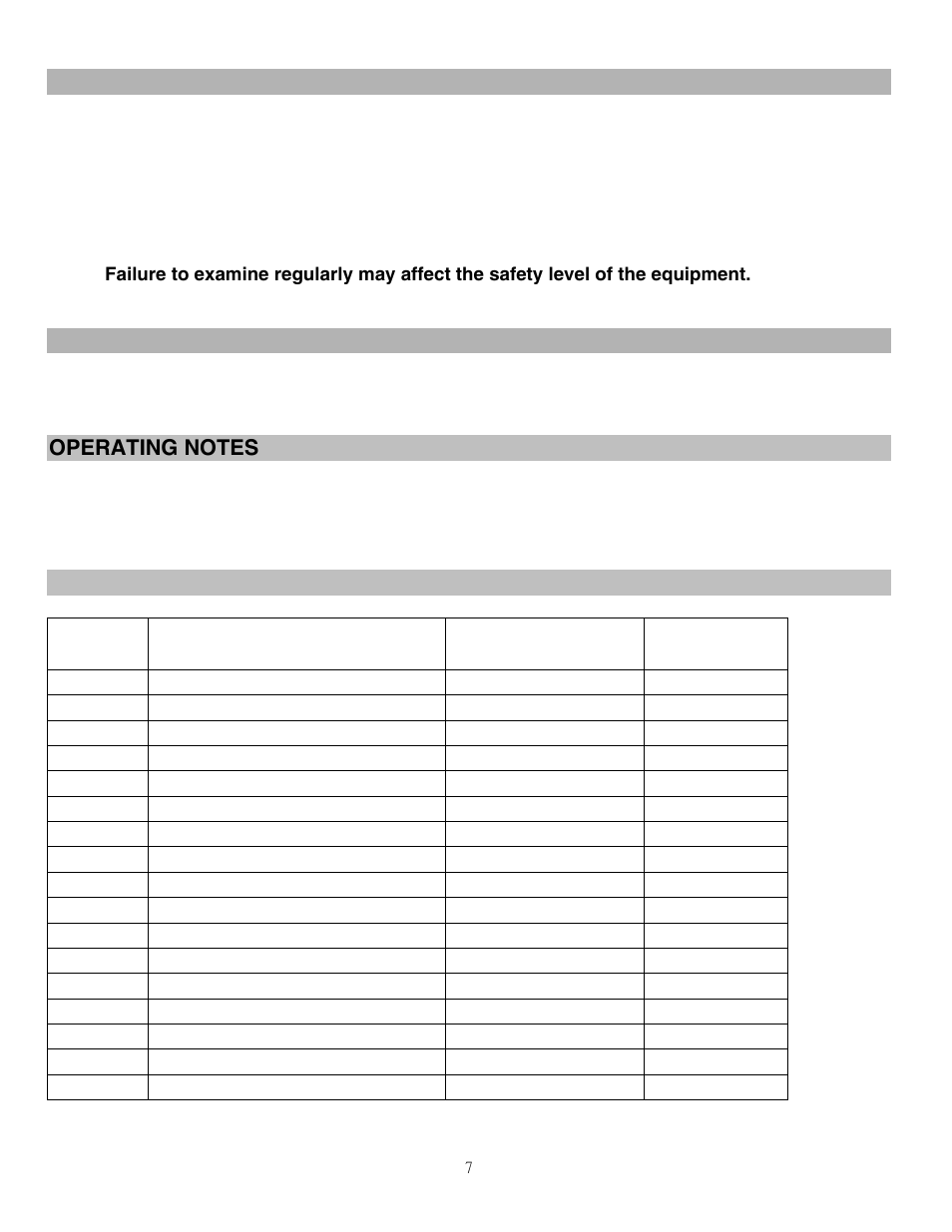 Care and maintenance, Weight capacity and dimension, Parts list | Impex SAG-44.0 User Manual | Page 8 / 10