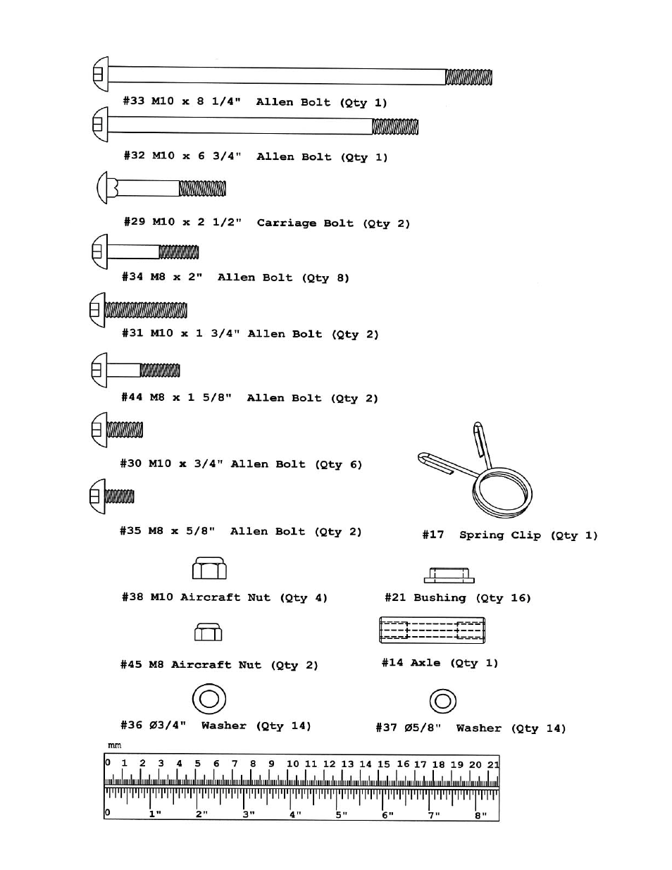 Multi-purpose bench hardware pack | Impex PHE 9000 User Manual | Page 21 / 29