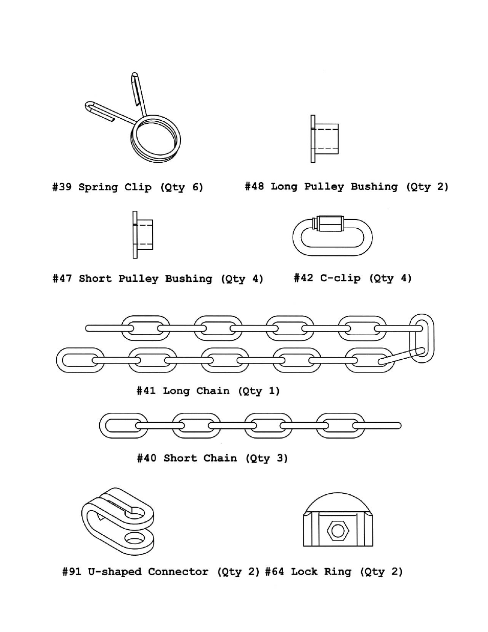 Smith machine hardeware pack | Impex PHE 9000 User Manual | Page 6 / 29