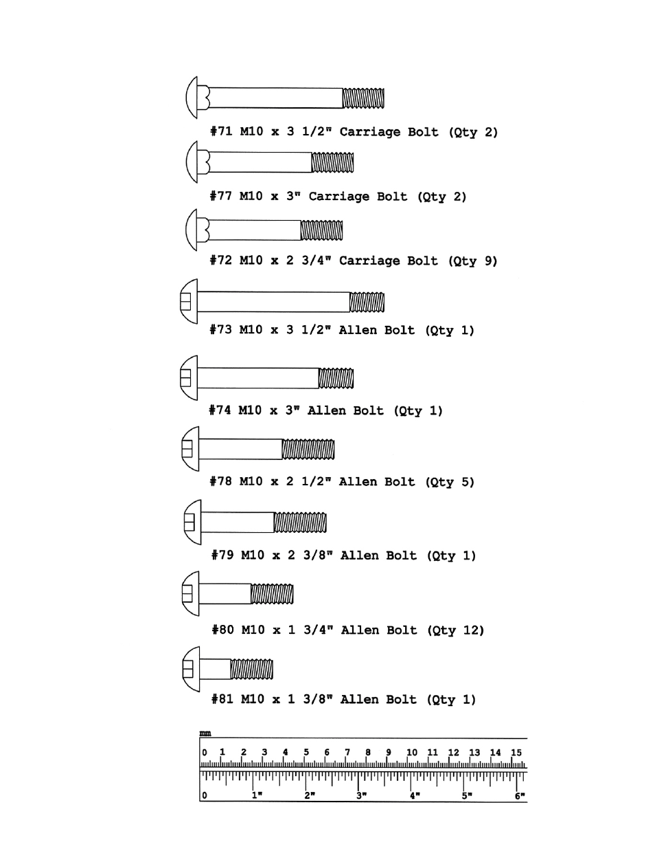 Hardware pack | Impex PHE 2000 User Manual | Page 4 / 27
